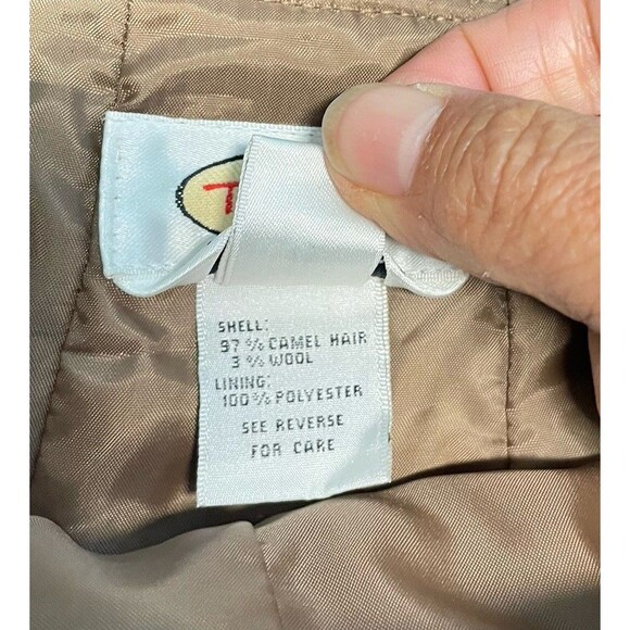VTG Talbots Camel Hair Midi Skirt Preppy Old Money Capsule Academia 6 A Line - Picture 9 of 13